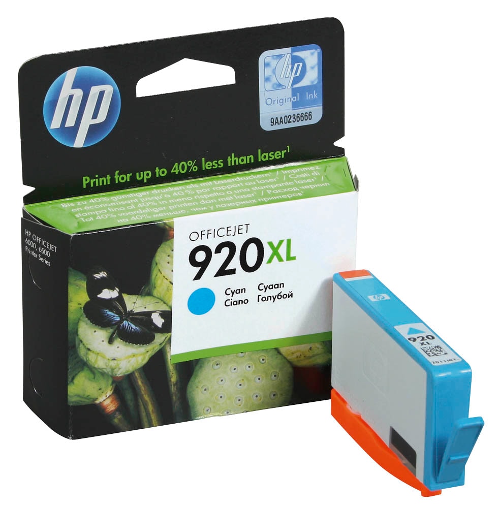HP 920XL Cyan Ink Cartridge CD972AE