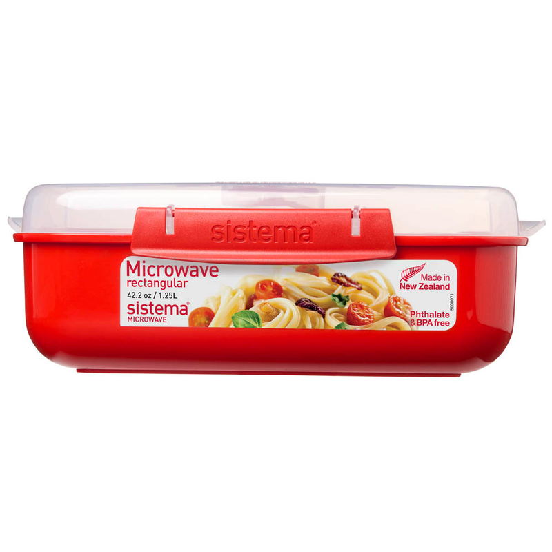 sistema® Mikrowellendose rot 1,25 l, 1 St