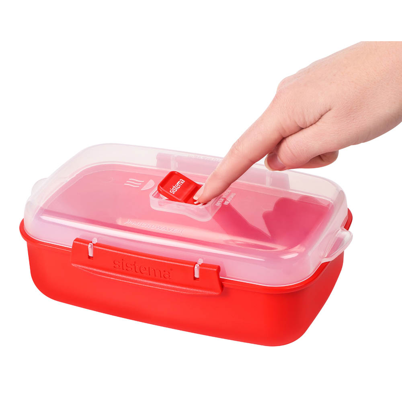 sistema® Mikrowellendose rot 1,25 l, 1 St