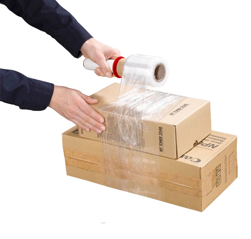 SCHMIDT security tools Stretchfolie 4 Rollen 300m 500mm 20my Transparent Dehnfolie
