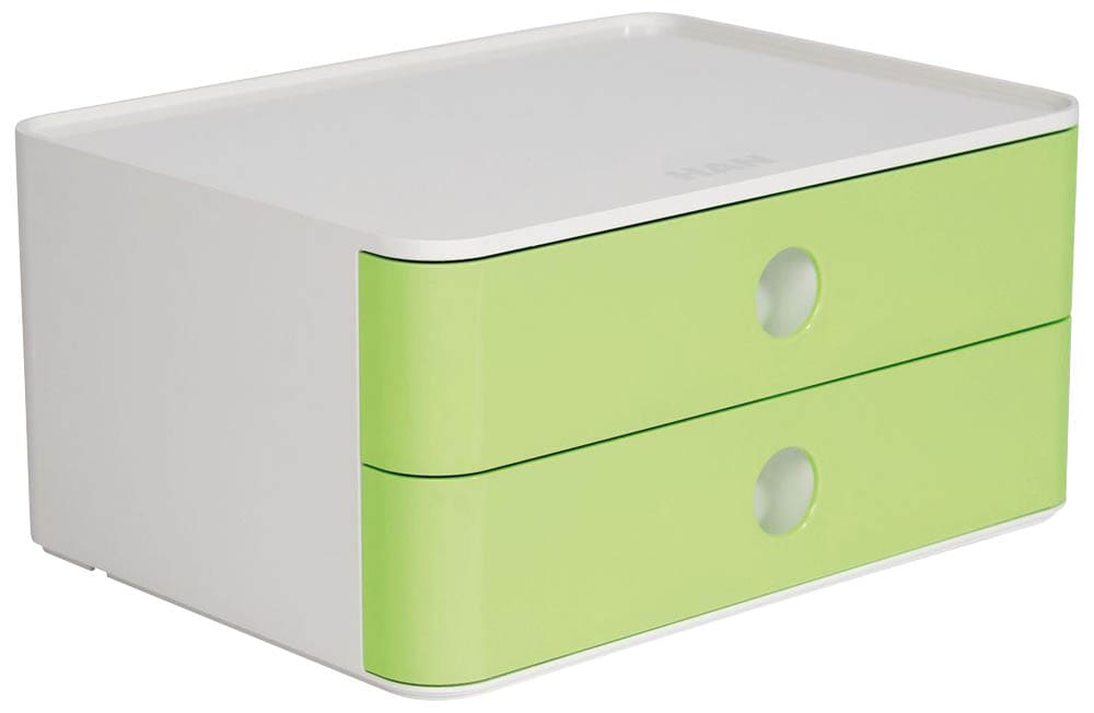 HAN Schubladenbox Smart Box ALLISON grün 1120-80D, DIN A5 mit 2 ...