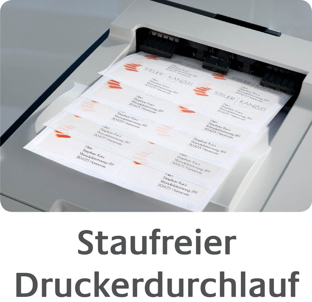 525 AVERY Zweckform Adressetiketten J8160-25 weiß 63,5 x 38,1 mm