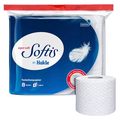 Softis Toilettenpapier 4-lagig, 9 Rollen | Printus