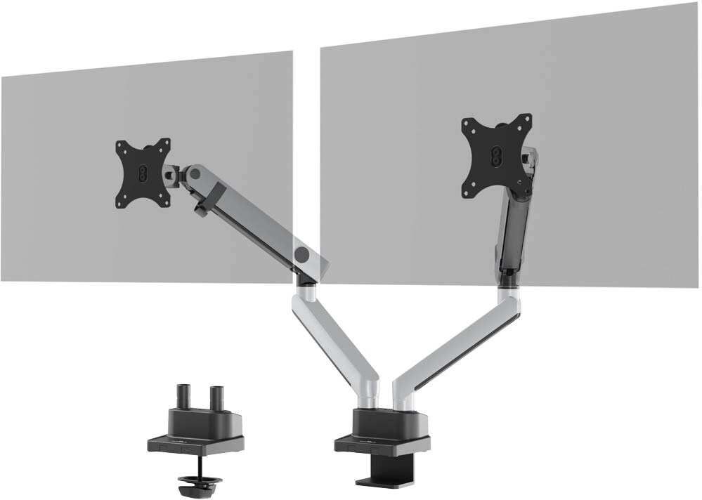 Durable Monitor Halterung Für 2 Bildschirme – Schwenkbar, Neigbar, Höhenverstellbar Bis 32 Zoll & 8 Kg