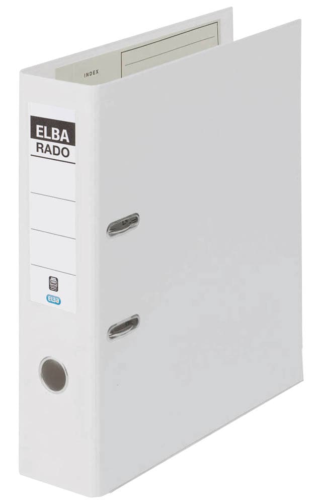 ELBA Doppelordner rado plast, Rückenbreite: 75 mm, weiß ELBA Doppelordner rado plast, Rückenbreite: 75 mm, weiß
