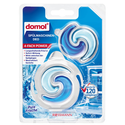 domol 4-FACH POWER Spülmaschinen-Deo, 2 St