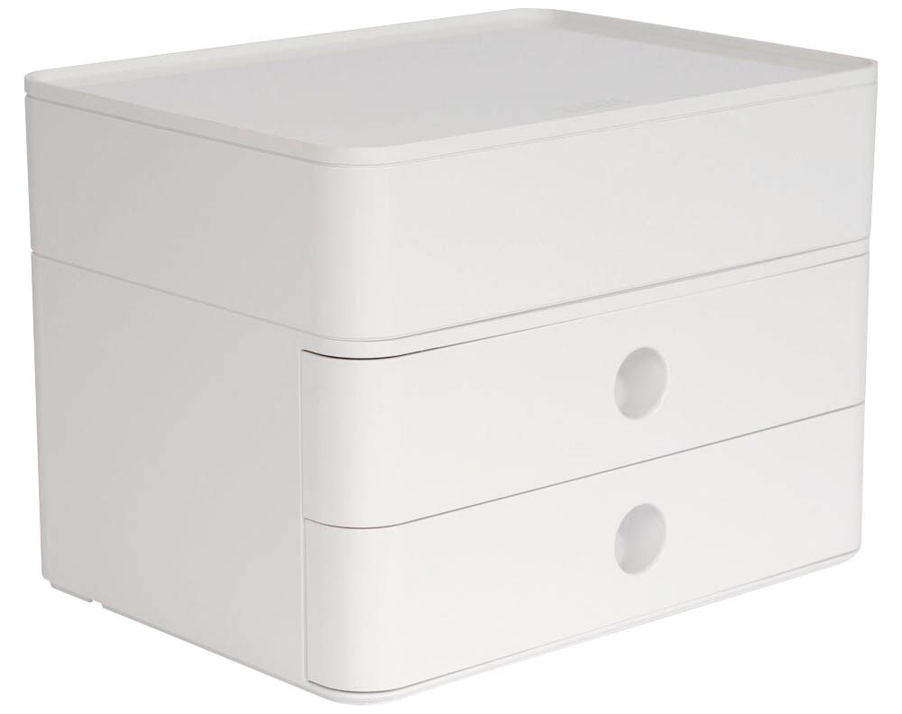 HAN Schubladenbox Smart Box plus ALLISON weiß 1100-12D, DIN A5 mit 3 ...