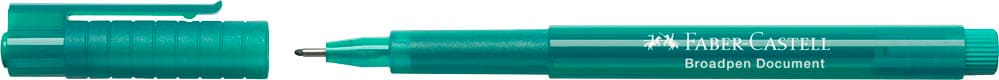 Faber-Castell Broadpen Fineliner - 0.8mm Tip, Turquoise Ink, Smooth Writing For School, Office & Journaling