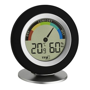 TFA® COSY 30.5019 Thermo-Hygrometer schwarz, 1 St.
