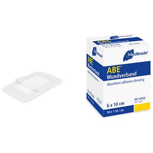 Meditrade® Wundverband Pflaster ABE® 4752 weiß 6,0 x 10,0 cm, 50 St.