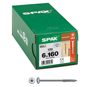 SPAX® Holzbauschrauben T30 Tellerkopf WIROX 0251010601605 6 mm x 160 mm, 100 St.
