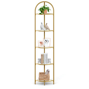 VASAGLE Eckregal gold 28,0 x 28,0 x 158,0 cm, 1 St.