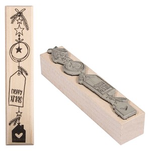 Rayher Motivstempel Merry Xmas 2,0x10,0 cm, 1 St.