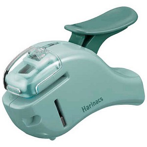 KOKUYO Klammerloses Heftgerät Harinacs SMALL+ blau-grün, 1 St.