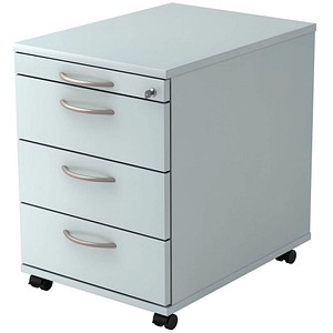 HAMMERBACHER AC30 Rollcontainer lichtgrau 4 Auszüge 42,8 x 58,0 x 59,0 cm