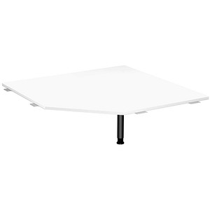 geramöbel Verbindungsplatte höhenverstellbar Flex weiß, anthrazit fünfeckig 122,5 x 122,5 x 68,0 - 80,0 cm