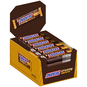 SNICKERS Creamy Peanut Butter Schokoriegel 24 Riegel, 24 St.