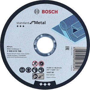 AKTION: BOSCH Trennscheibe Standard for Metal mit Prämie nach Registrierung