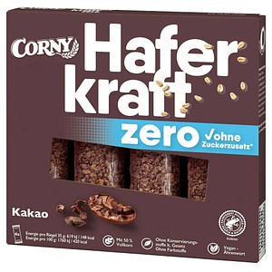 CORNY Haferkraft zero Kakao Müsliriegel 4 Riegel