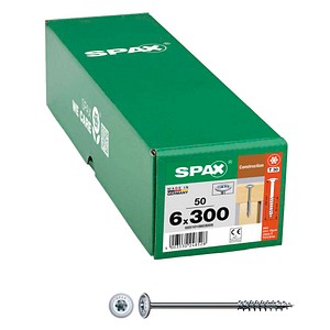 SPAX® Holzbauschrauben T30 Tellerkopf WIROX 0251010603005 6 mm x 300 mm, 50 St.
