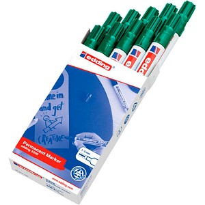 edding 3300 Permanentmarker grün 1,0 - 5,0 mm, 10 St.
