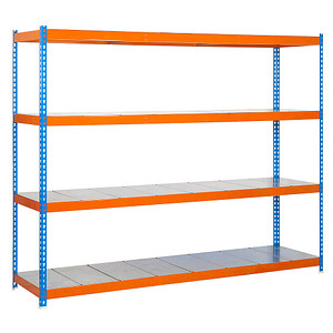 Simonrack Schwerlast-Weitspannregal SIMONFORTE 2406-4 457100045202464 blau, orange 240,0 x 60,0 x 200,0 cm