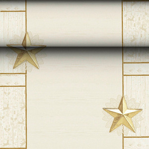 PAPSTAR Tischläufer Rising Star 88166 champagner 40,0 cm x 24,0 m, 1 St.