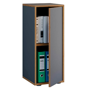 VCM my office Aktenschrank Salia, 920719 anthrazit, honig-eiche 1 Fachboden 30,0 x 32,0 x 74,0 cm