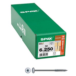 SPAX® Holzbauschrauben T30 Tellerkopf WIROX 0251010602505 6 mm x 250 mm, 50 St.