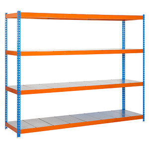 Simonrack Schwerlast-Weitspannregal SIMONFORTE 1804-4 457100045201864 blau, orange 180,0 x 60,0 x 200,0 cm