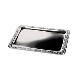 APS Servierplatte SCHÖNER ESSEN silber 35,0 x 24,0 cm, 1 St.