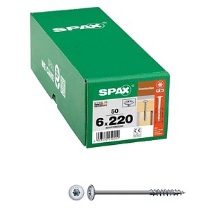 SPAX® Holzbauschrauben T30 Tellerkopf WIROX 0251010602205 6 mm x 220 mm, 50 St.