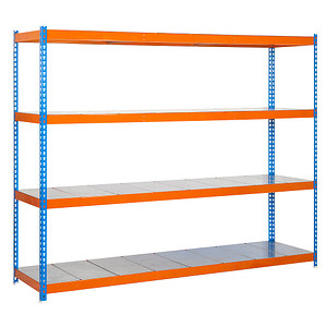 Simonrack Schwerlastregal ECOFORTE 1204-4 457100047201244 orange, blau 120,0 x 45,0 x 200,0 cm