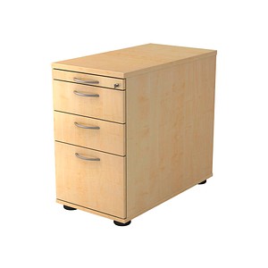 HAMMERBACHER Solid SC40 Standcontainer ahorn 4 Auszüge Stahl-Bügelgriff chrom 42,8 x 80,0 x 72,0 - 76,0 cm