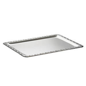 APS Servierplatte SCHÖNER ESSEN silber 42,0 x 31,0 cm, 1 St.