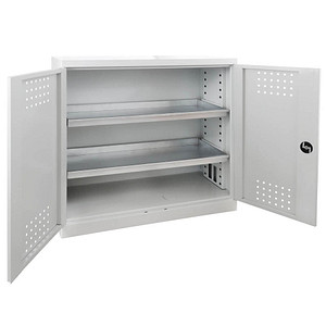 ADB Umweltschrank 40703 lichtgrau 2 Fachböden 100,0 x 50,0 x 100,0 cm, aufgebaut, 1 St.