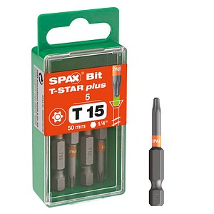 SPAX® Bits T15 T-STAR  Plus, 5 St.