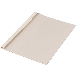 LMG Thermo-Bindemappen beige Leinenkarton für 15 - 20 Blatt, 50 St.
