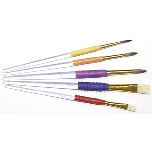 Grippy Pinsel-Set Größe 4, 6, 8,10, 12, 5-teilig