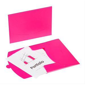 PAGNA Dokumententasche Wallet DIN A4 pink glatt 0,43 mm, 1 St.