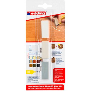 edding 8902 Wachs 4-8902-1-4049 Parkett- & Laminat-Reparaturset 3 mischbare Farbtöne