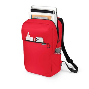 DICOTA Laptop-Rucksack COMMUTER Kunstfaser rot 16,0 l bis 40,6 cm (16 Zoll)