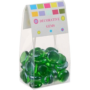 GLOREX Muggelsteine grün Glasnuggets Ø 20,0 mm, 200,0 g, 1 Pack