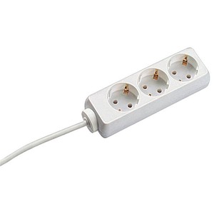 BACHMANN SELLY 3-fach Steckdosenleiste 1,5 m weiß