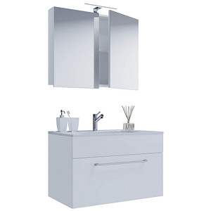 VCM my bath Badmöbel-Set 3-teilig Badinos 914817 weiß 80,0 x 46,0 x 50,0 cm