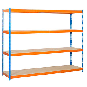 Simonrack Schwerlast-Weitspannregal ECOFORTE 1506-4 458100047201568 orange, blau 150,0 x 60,0 x 200,0 cm