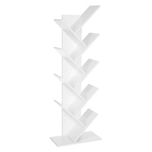 VASAGLE Bücherregal weiß 50,0 x 25,0 x 141,5 cm, 1 St.