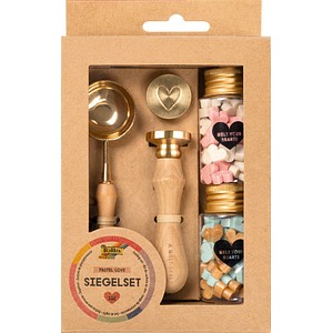folia Siegel-Set PASTEL LOVE mehrfarbig