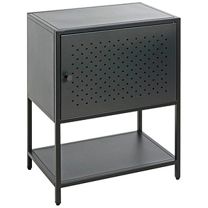 HAKU Möbel Konsole Nachttisch Metall schwarz 45,0 x 30,0 x 60,0 cm