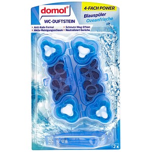 domol Blauspüler Ozeanfrische WC-Duftspüler Ocean Fresh, 2 St.